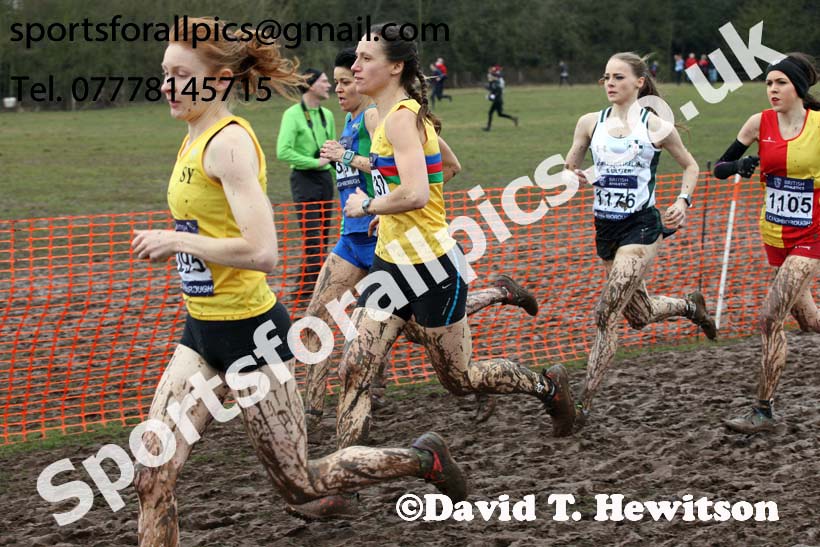 Senior womens 2018 British Inter Counties Cross Country Champs., Prestwold Hall, Loughborough. Photo: David T. Hewitson/Sports for All Pics